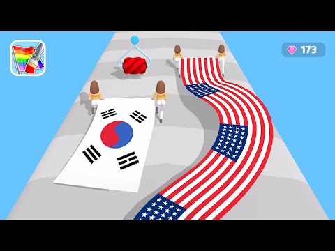 국기를 페인팅하며 달려요! Flag Painters Game 국기를 페인팅하며 달려요! Flag Painters Game