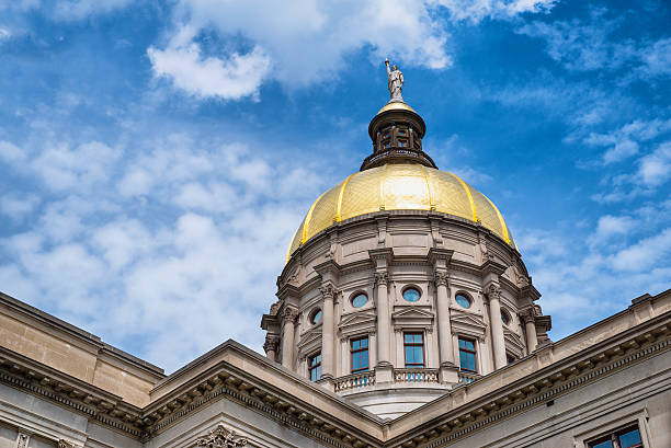 Gold Dome Of Georgia Capitol In Atlanta Stock Photo - Download Image Now -  Georgia - Us State, Atlanta - Georgia, State Capitol Building - Istock