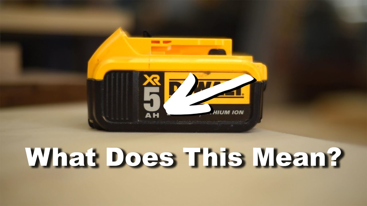 What Does the Ah (Amp hour) Mean on Cordless Tool Batteries? A Quick and Basic Explanation. - YouTube What Does The Ah (Amp Hour) Mean On Cordless Tool Batteries? A Quick And Basic Explanation. - Youtube