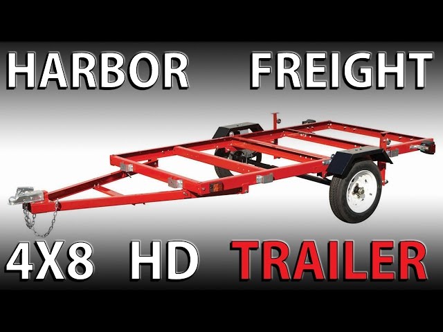 Assembling A Harbor Freight 4X8 Heavy Duty Folding Trailer - Youtube