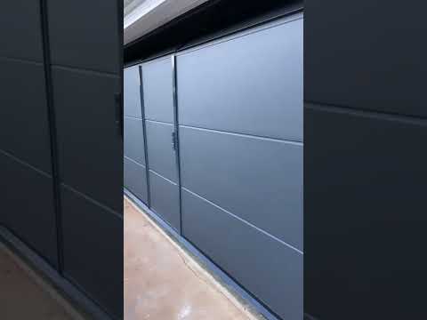 Garage door with pedestrian door . 2” foam European style