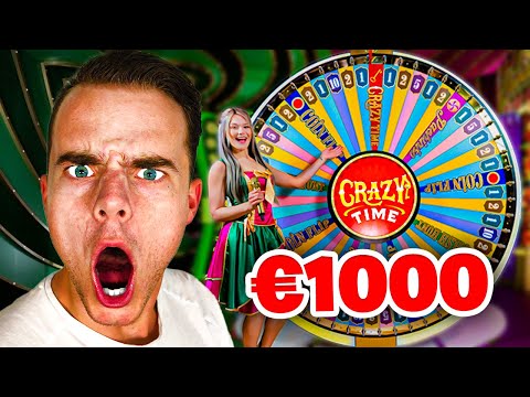 €100 naar €1000 GOKKEN in CRAZY TIME **GROTE WIN!!**