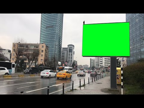 Billboard By The Road Stock Video