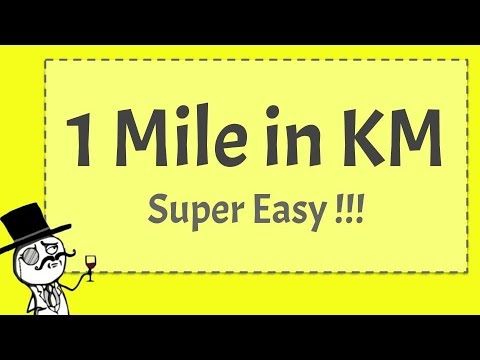 1 MILE in KM - Super Easy!