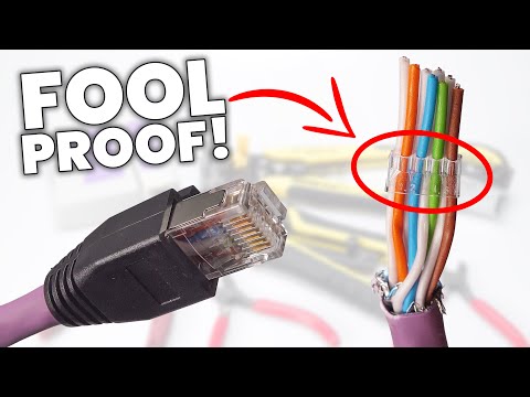 The BEST WAY to Wire Up Ethernet Plugs! (Cat7 + RJ45 Modular Load Bar connectors)